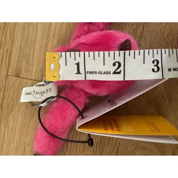 Kipling Fuchsia Hydrangea Sven Monkey Key Chain - Picture 8 of 11